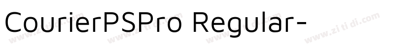 CourierPSPro Regular字体转换
